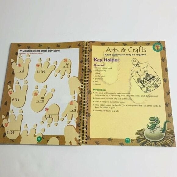 Summer Vacation Activity Book 4th Grade 2003 Spiral Bind 3D Cover Homeschool - Picture 4 of 4